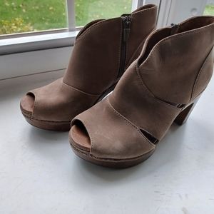 Dansko Peep Toe Bootie